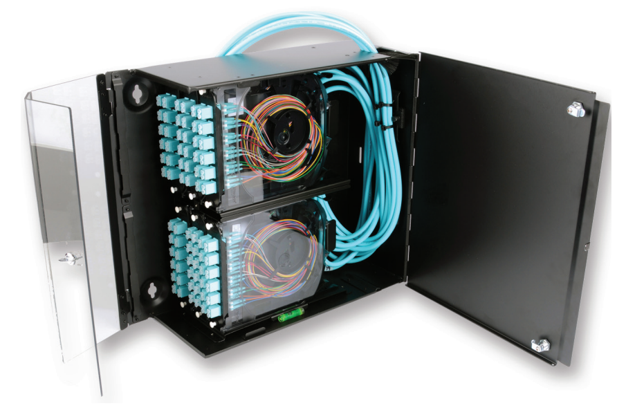 Wall-Mountable Connector Housing (WCH) Holds 6 CCH connector panels