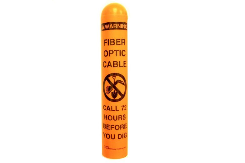 Fiber Optic Warning Post-Call Before You Dig