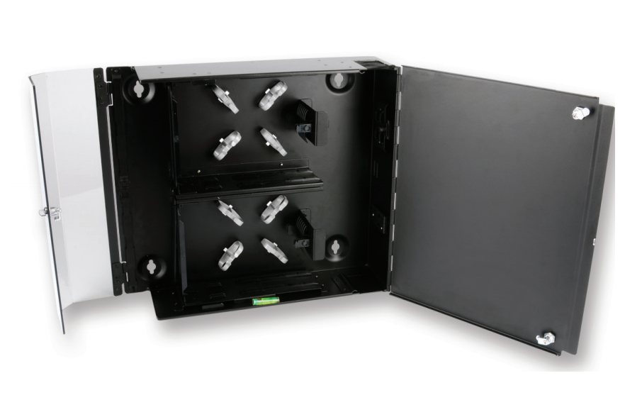 Wall-Mountable Connector Housing (WCH) Holds 4 CCH connector panels