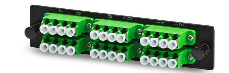 24 Port LCAPC Singlemode LGX Style Fiber Optic Adapter Plate
