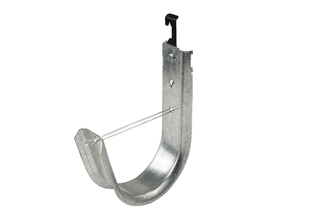 4 Inch J-Hook with Wing for 1/4 Inch Rod. Pre-Galvanized Steel