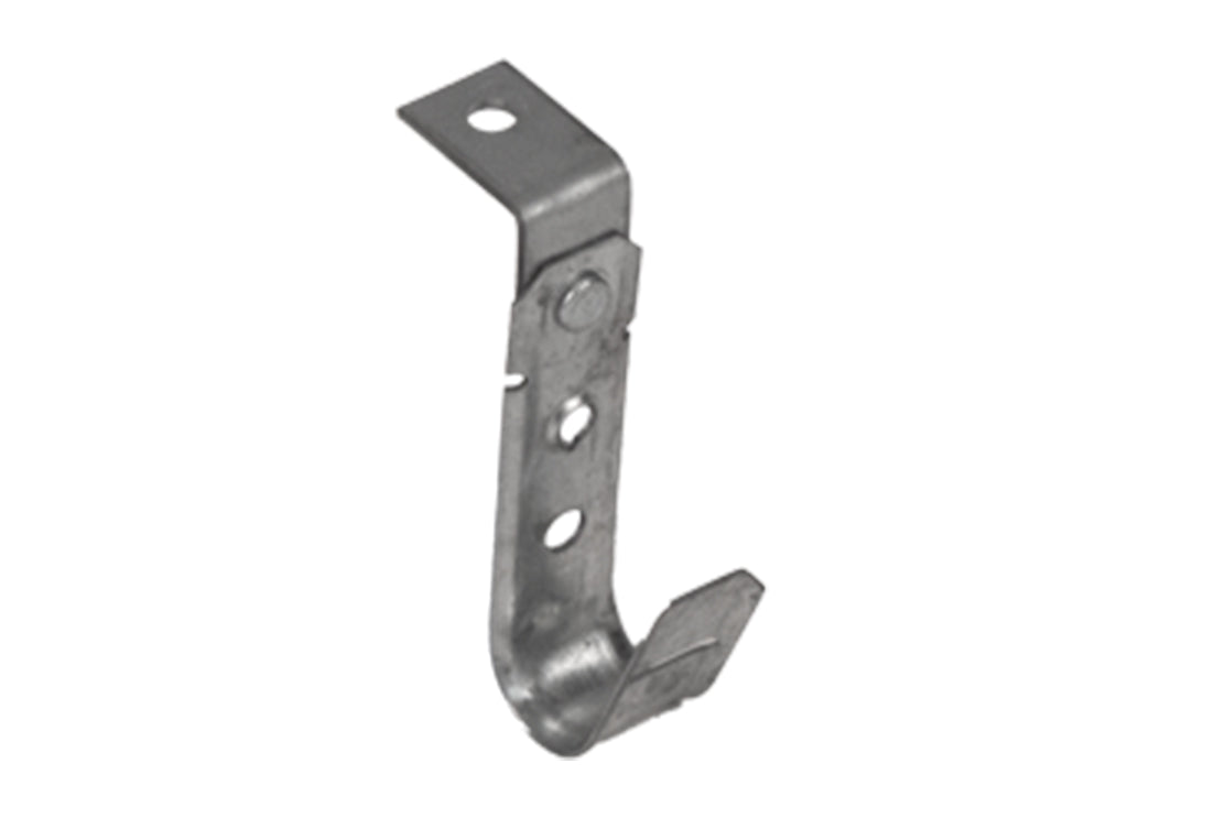 3/4 Inch J-Hook with Angle Bracket. Pre-Galvanized Steel