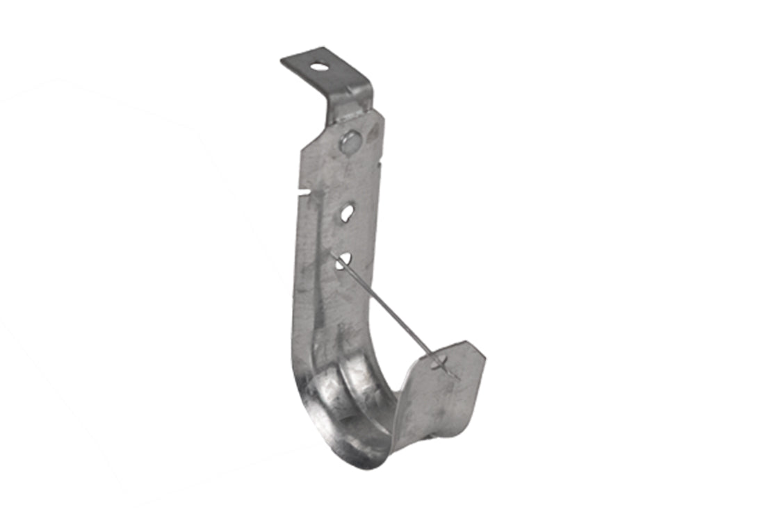 2 Inch J-Hook with Angle Bracket and Clip. Pre-Galvanized Steel.