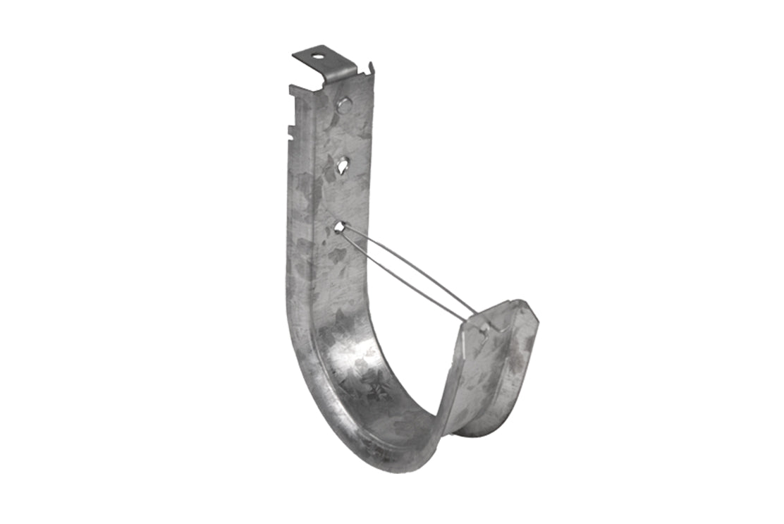 4 Inch J-Hook with Angle Bracket and Clip. Pre-Galvanized Steel