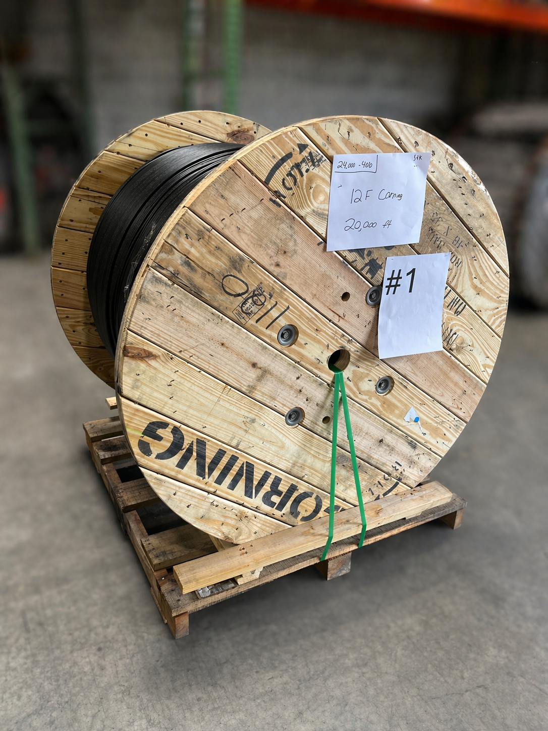 Corning: 12 Strand Singlemode Outdoor Non-Armored (SJNA) BABA Compliant - 20,000ft