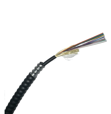 Indoor/Outdoor OM1 Multimode Corning Glass AIA Armored Fiber Cable 6-48 Strands (TLC)
