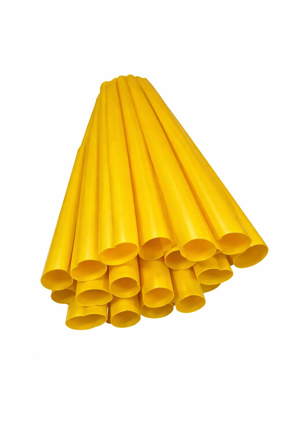 1.75" x 8' Two-Third Round Yellow Guy Marker w/ (3) Wire Ties