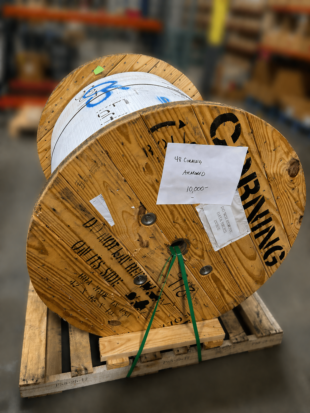 Corning: 48 Strand Singlemode Outdoor Single Jacket Single Armor (SJSA) - 10,000ft (0.55/ft)