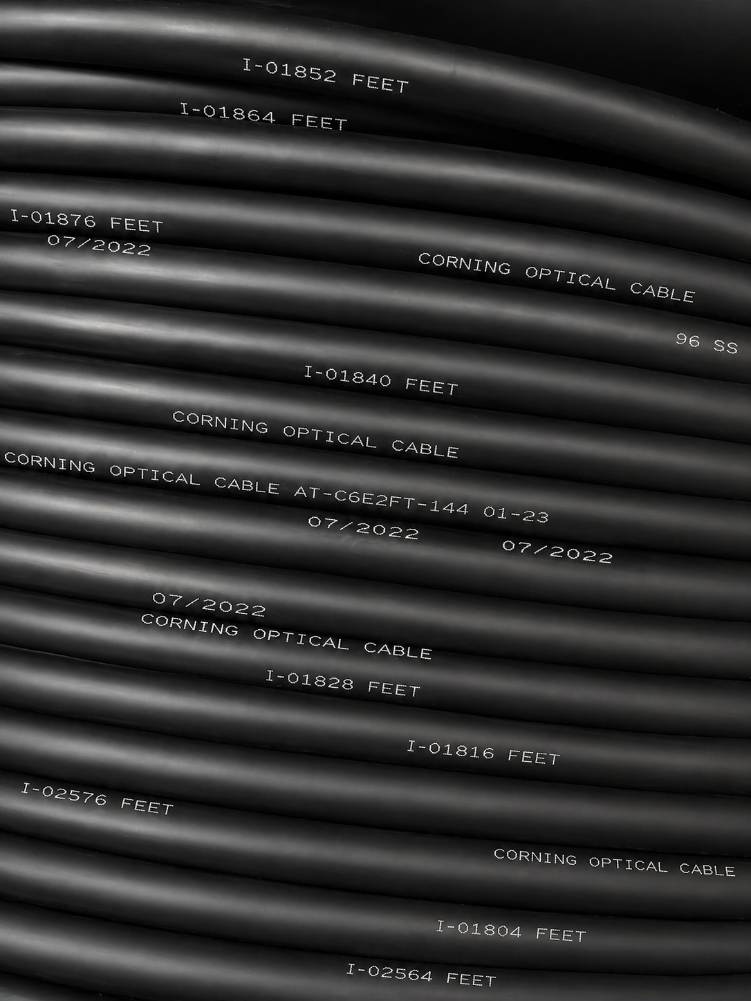Corning: 96 Strand Singlemode Outdoor Single Jacket, No Armor (SJNA) - 16,525ft (0.95/Ft)