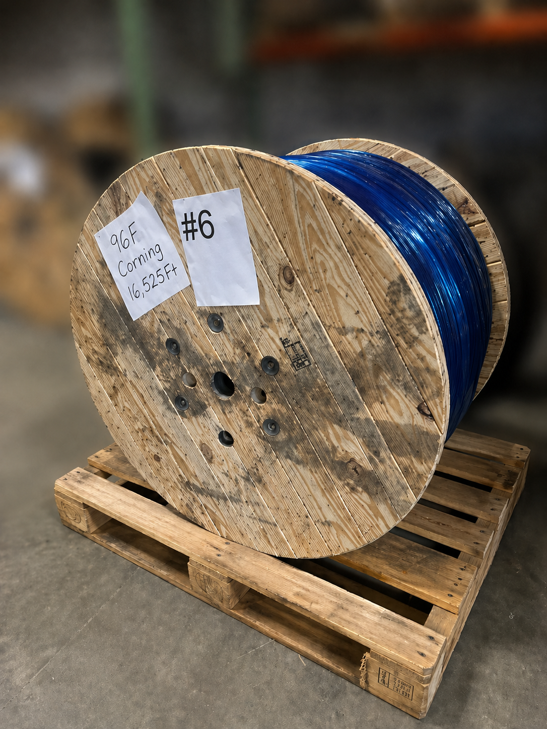 Corning: 96 Strand Singlemode Outdoor Single Jacket, No Armor (SJNA) - 16,525ft (0.95/Ft)