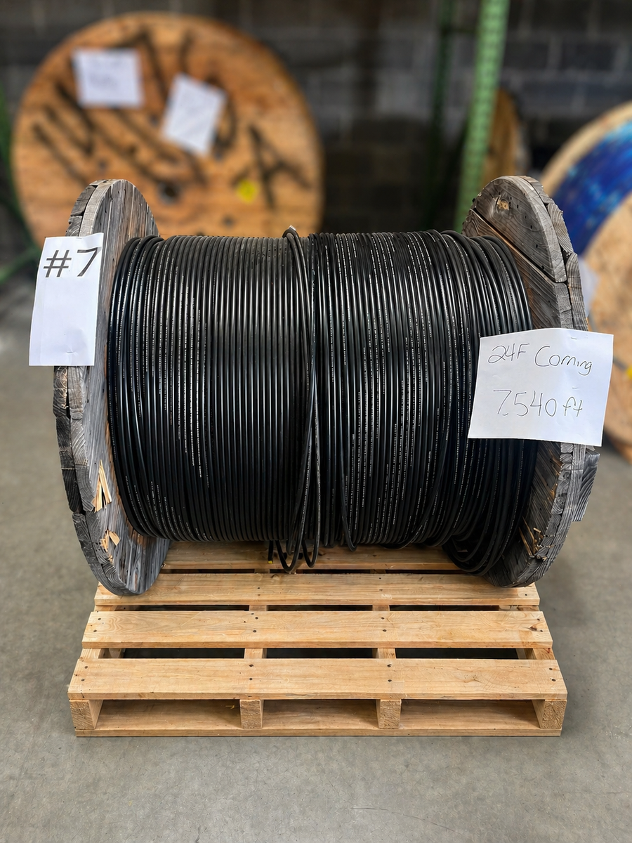 Corning: 24 Strand Singlemode OSP SJSA-Armored *Special Jacket Print - 4,540ft (0.45/Ft)