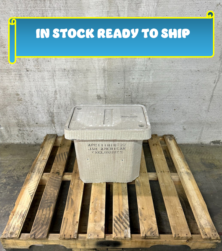 11x18x18 Polymer Concrete Tier 22 Handhole Vault - 3 Units (J&H American Enclosures)