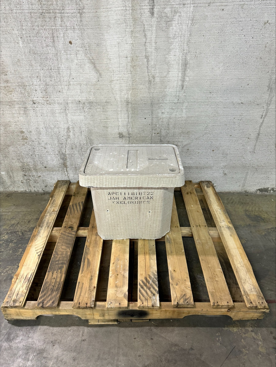 11x18x18 Polymer Concrete Tier 22 Handhole Vault - 3 Units (J&H American Enclosures) ($290.00/Unit)
