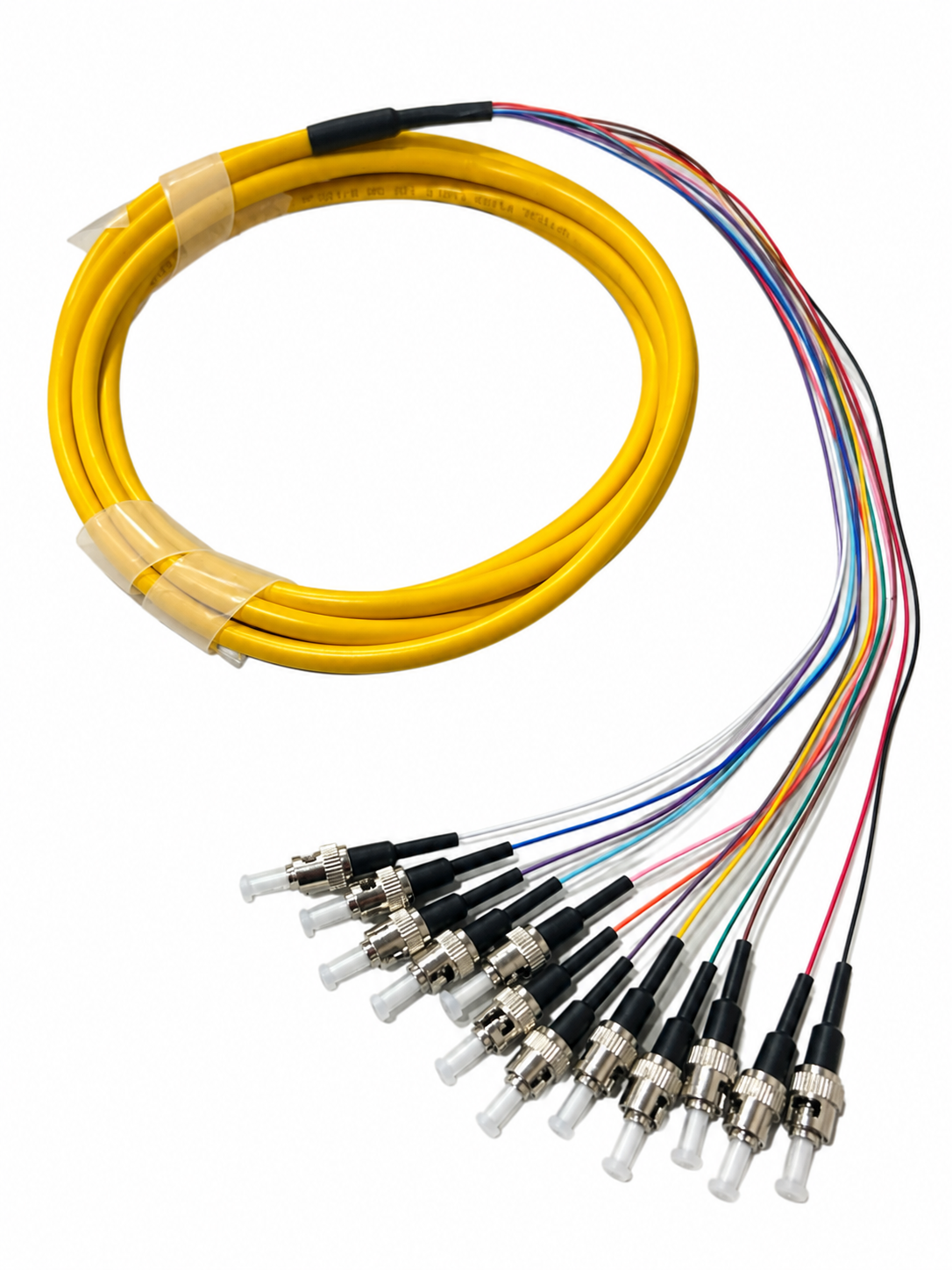 ST Singlemode Tight Buffered Pigtails with Distribution Jacket, 3 Meter