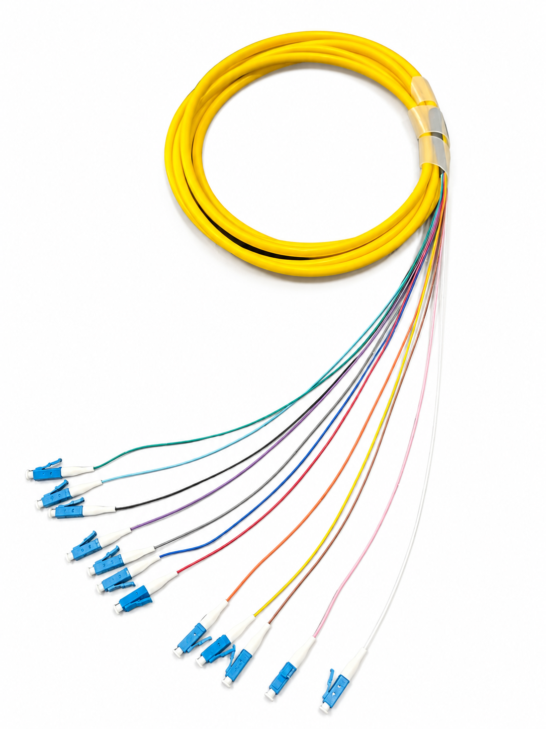 LC Singlemode Tight Buffered Pigtails with Distribution Jacket, 3 Meter