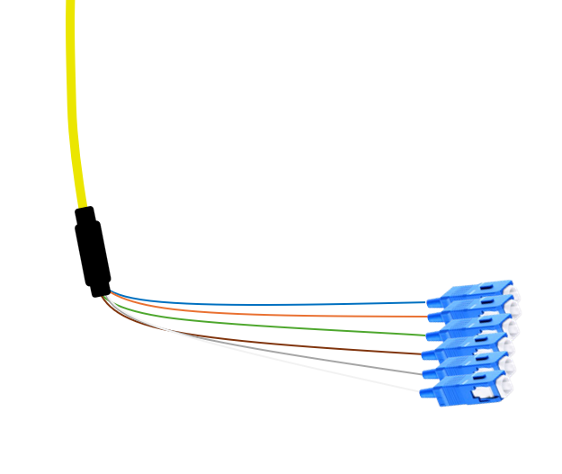 SC Singlemode Tight Buffered Pigtails with Distribution Jacket, 3 Meter