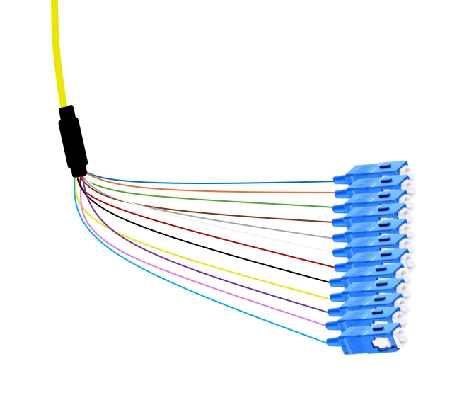 SC Singlemode Tight Buffered Pigtails with Distribution Jacket, 3 Meter