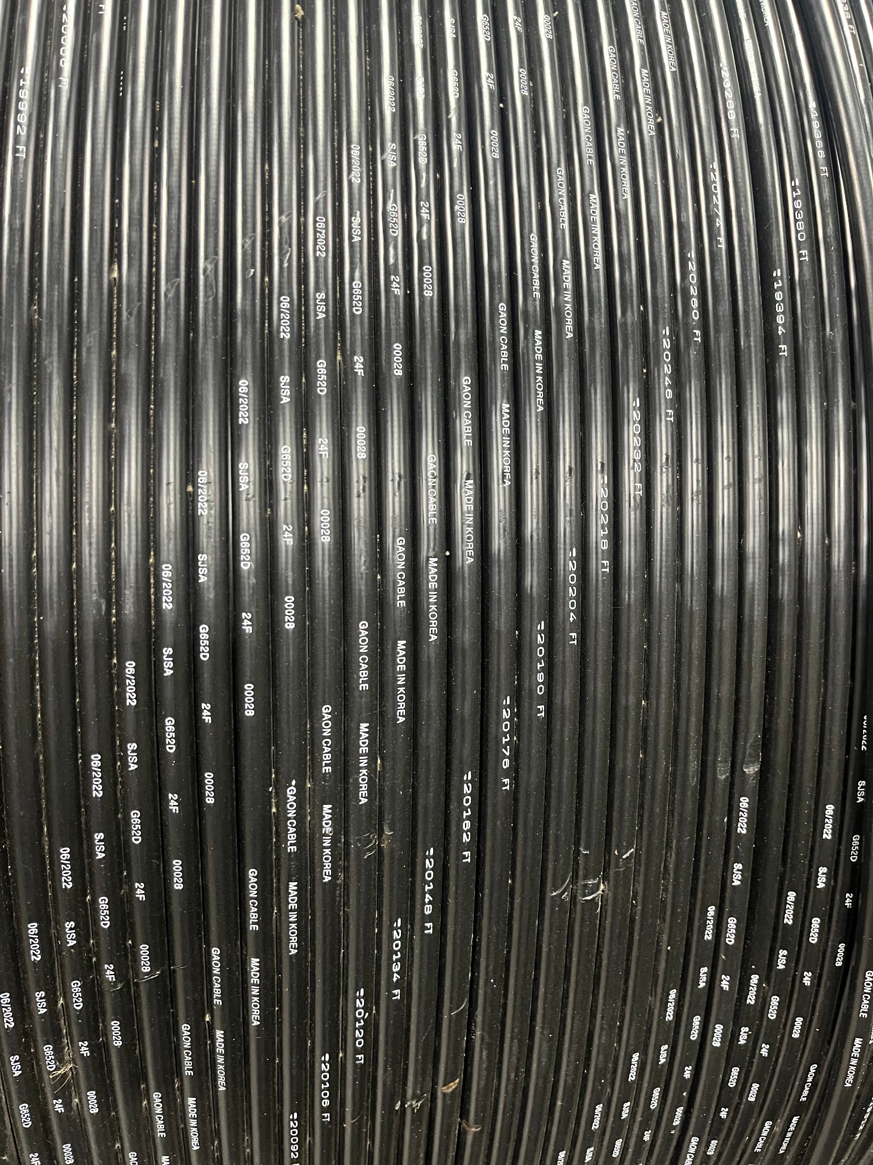 BU-9E-24-Y-A-SS-MD-F-0, Gaon, 24 Strand Singlemode OSP SJSA-Armored