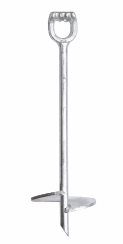 1" x 66" No-Wrench Screw Anchor 8" Helix Triple Strand