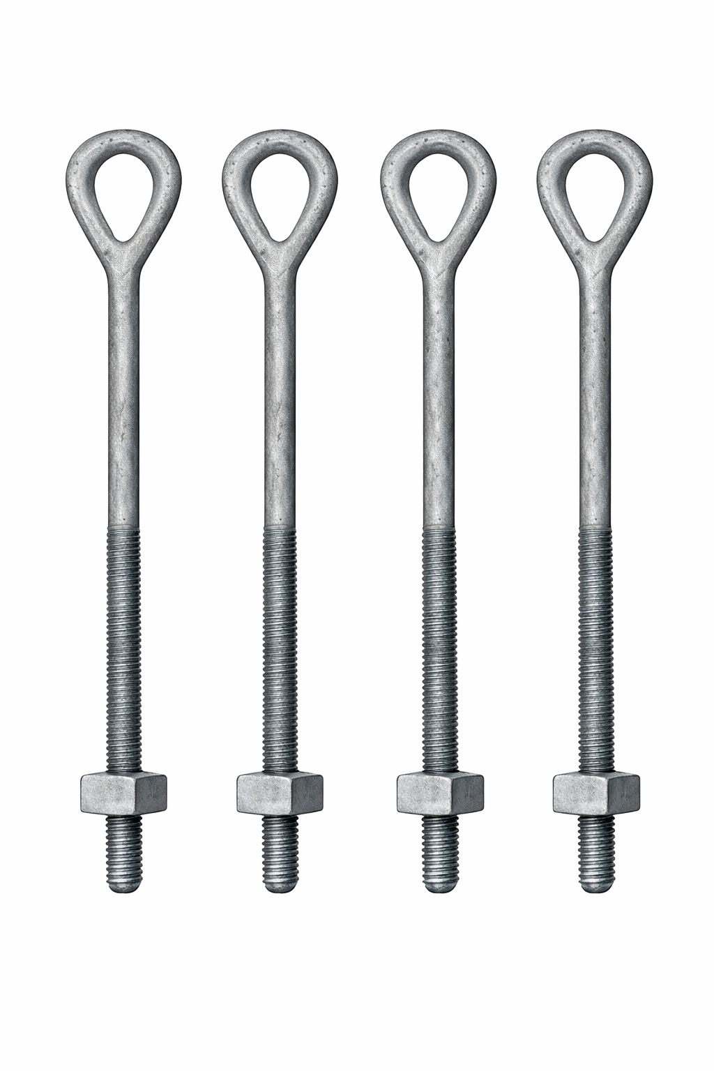 5/8 x 12 oval eye bolt with square nut, Telecom Specialties TAH-4104-Box