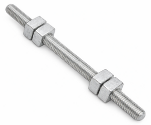 Double arming bolt 5/8-inch x 12-inch with four square nuts, A-DAB-5812-BOX product photograph