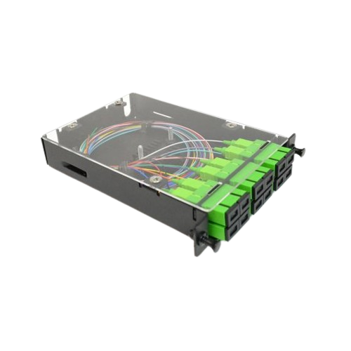 "SC/APC" 12 Port Singlemode Pre-Loaded Fiber Optic "LGX Style" Splice Cassettes