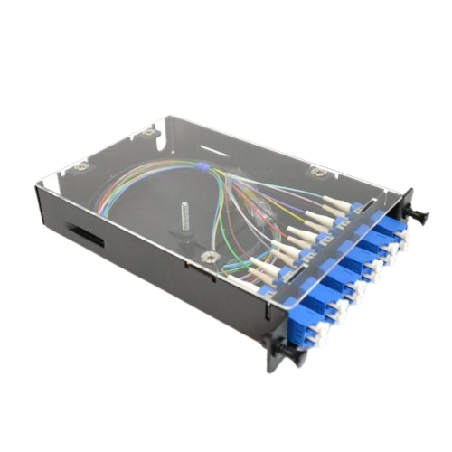 "LC" 6 to 24 Port Singlemode Pre-Loaded Fiber Optic "LGX Style" Splice Cassettes