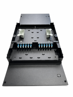 WM2 Wall Mount Fiber Patch Panel with Your Choice of Adapter Plates
