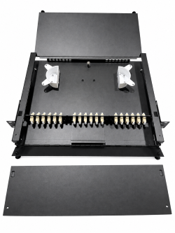 1RU Rackmount Fiber Patch Panel with Your Choice of Adapter Plates