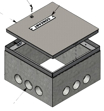 30" Length x 30" Width, H-20 Rated Handholes