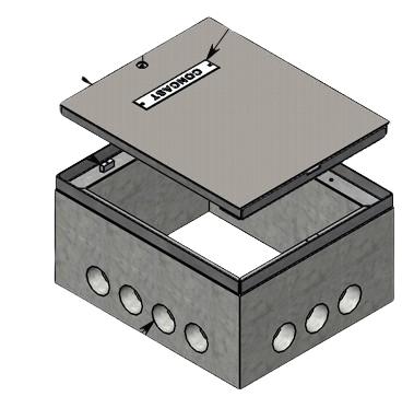 30" Length x 36" Width, H-20 Rated Handholes