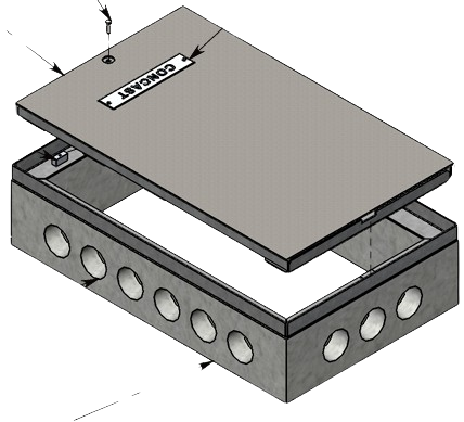 30" Length x 48" Width, H-20 Rated Handholes