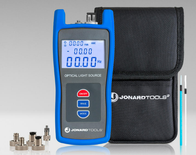 Multi-mode & Single-mode Fiber Optic Light Source with FC/LC/SC (PC/UPC) Adapters