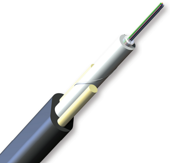 12 Strand Corning Singlemode SST Flat Drop Non-Toneable Fiber Optic Ca