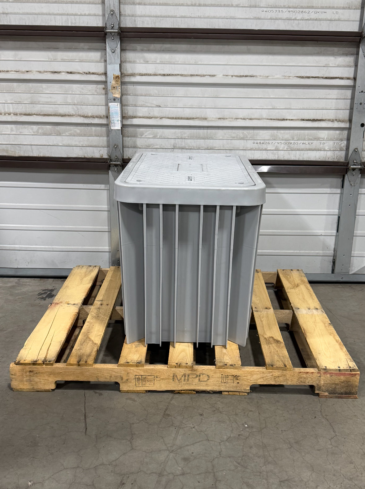 24x36x24 HDPE Utility Vault Tier 22 Gray Flush Mount Lid w/4 Locking Bolts