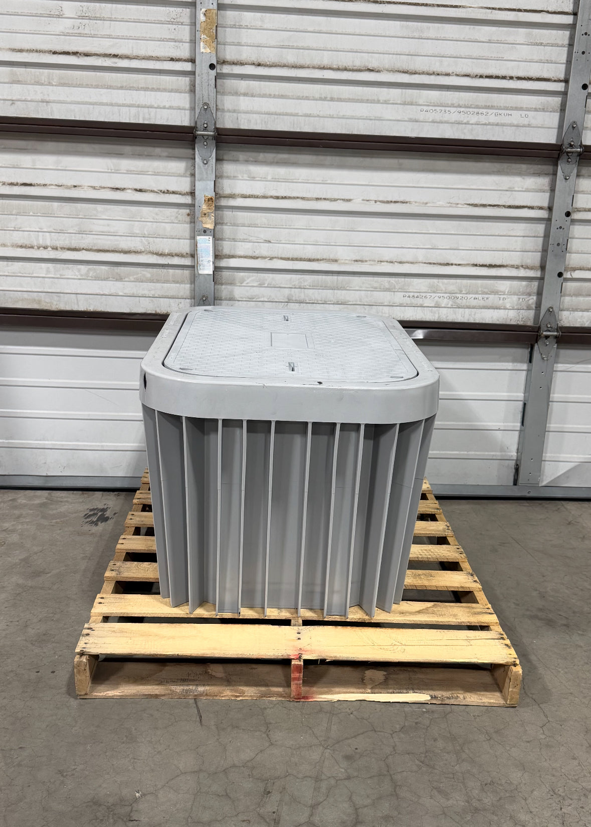 17x30x24 HDPE Utility Vault Tier 22 Gray Flush Mount Lid w/4 Locking Bolts