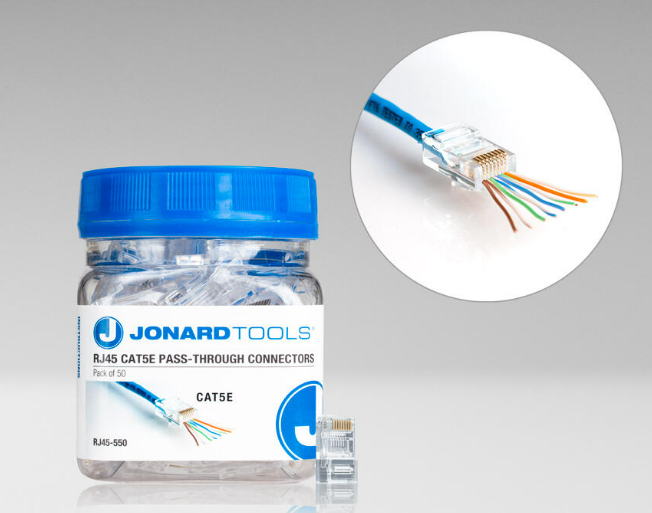 CAT5e RJ45 Pass-Through Connectors