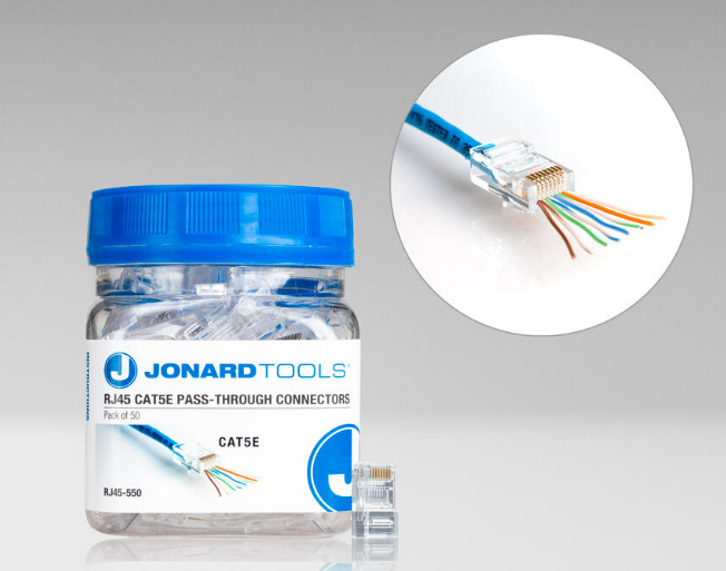 CAT5e RJ45 Pass-Through Connectors — Telecom Specialties