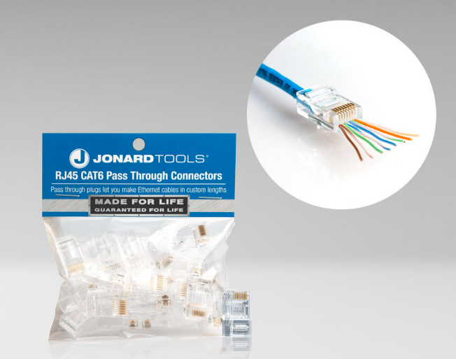 CAT6 RJ45 Pass-Through Connectors