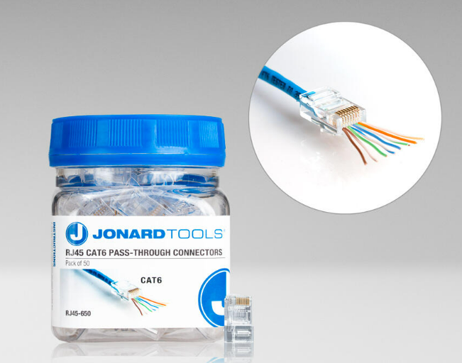 CAT6 RJ45 Pass-Through Connectors