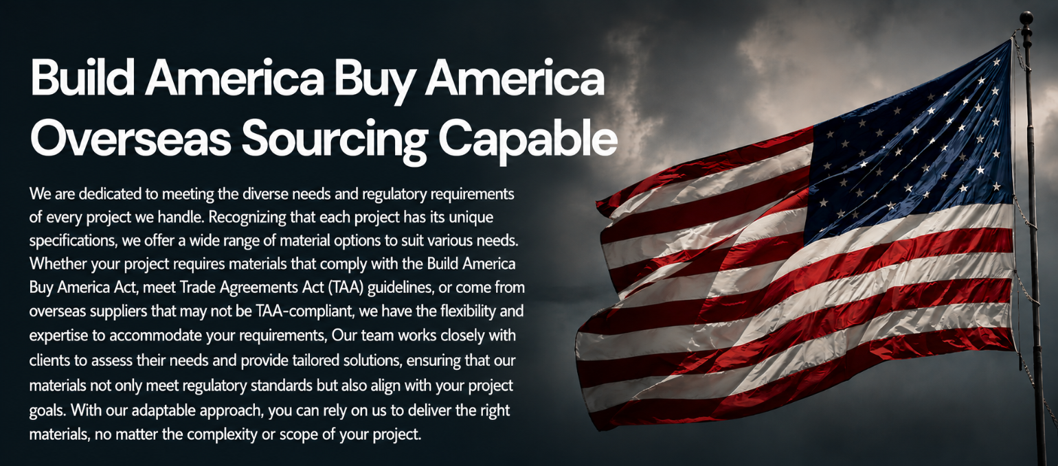baba baa compliant offering along with overseas sourcing capabilities telecom specialties usa made 
