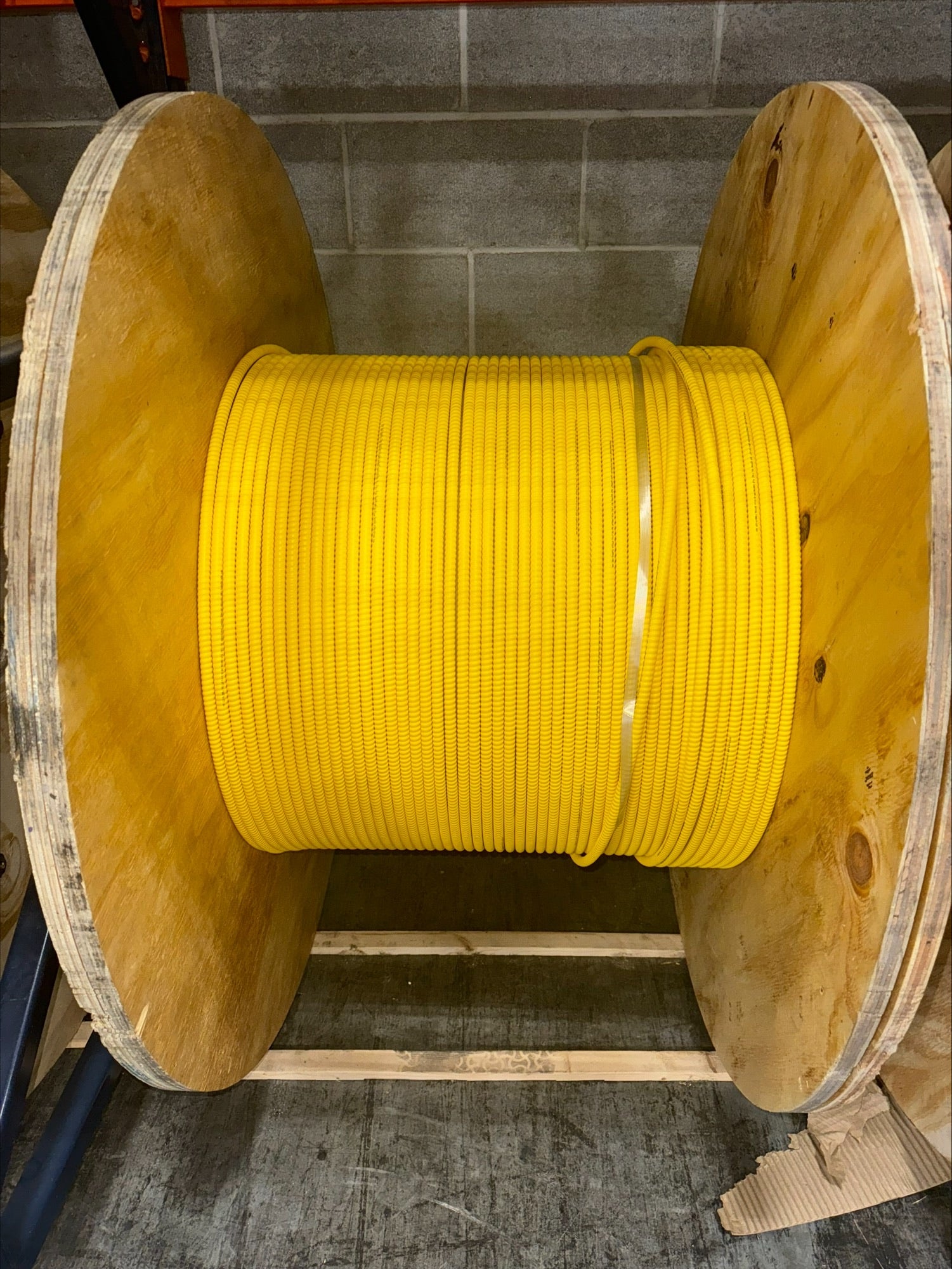6 Strand Indoor Singlemode Corning Glass AIA Armored Fiber Cable, Plenum