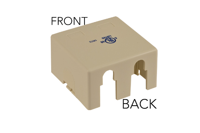 Surface Mount, 2-Port, No Jack, “Biscuit”