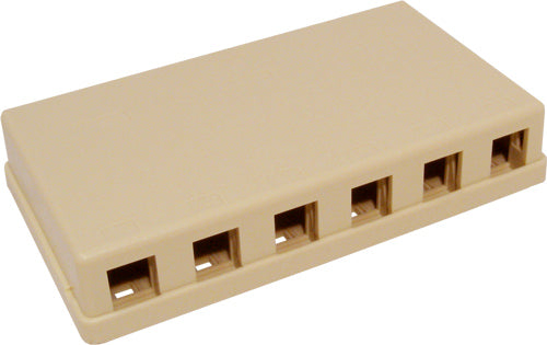 Surface Mount, 6-Port, No Jack “Biscuit”