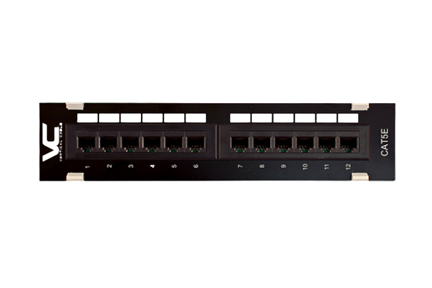 CAT5E 12 Port-Mini, 110 IDC Patch Panel, 1U (041-370M)