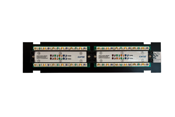 CAT6 12 Port-Mini, 110 IDC Patch Panel, 1U (042-2134)