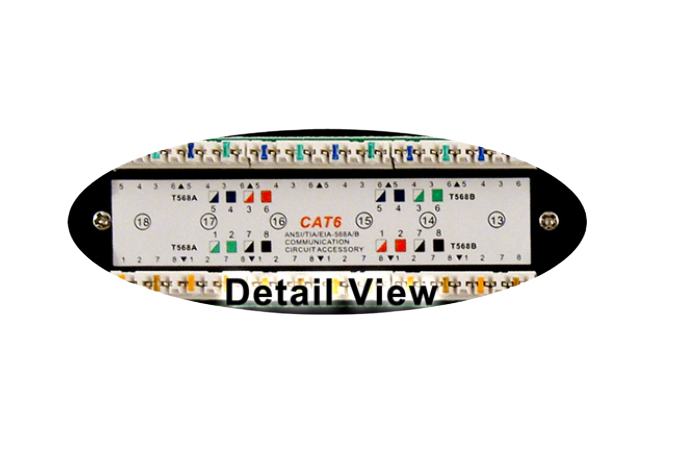 CAT6 24 Port 110 IDC Patch Panel, 1U (042-377/24)
