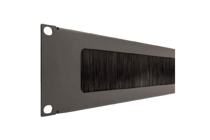 1U Network Brush Panel, 19” Rack Mount (047-WBP-1000)