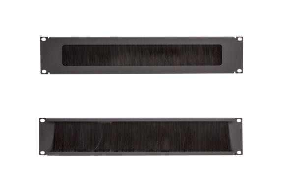 2U Network Brush Panel, 19” Rack Mount (047-WBP-2000)