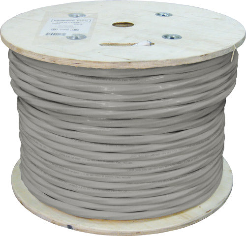 Bundled Cable, 2 CAT5E + 2 RG6 QUAD + 2 FIBER, 500ft, Wooden Spol